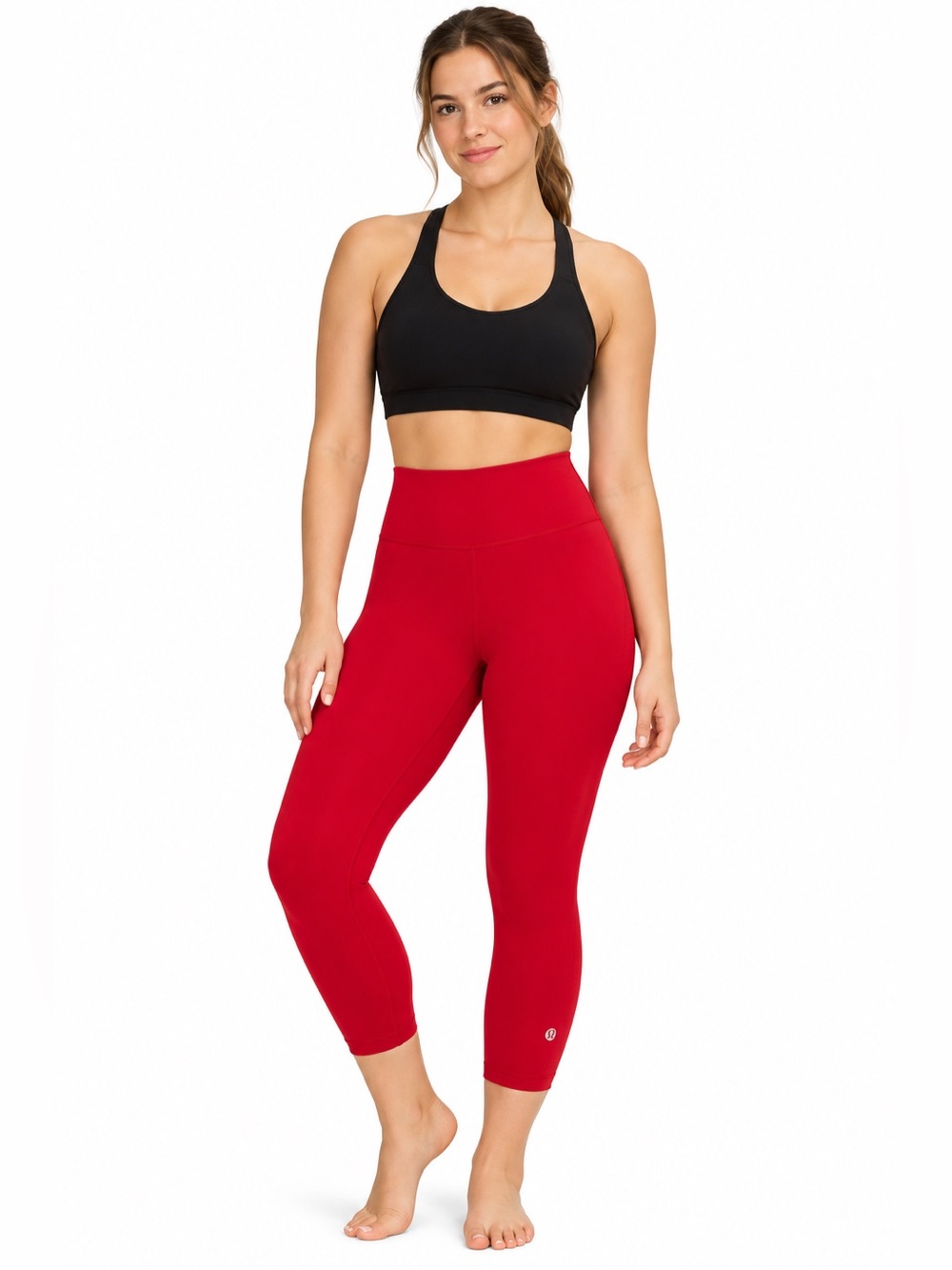 NWOT Lululemon Athletica true Red High-Rise 7/8 Leggings.